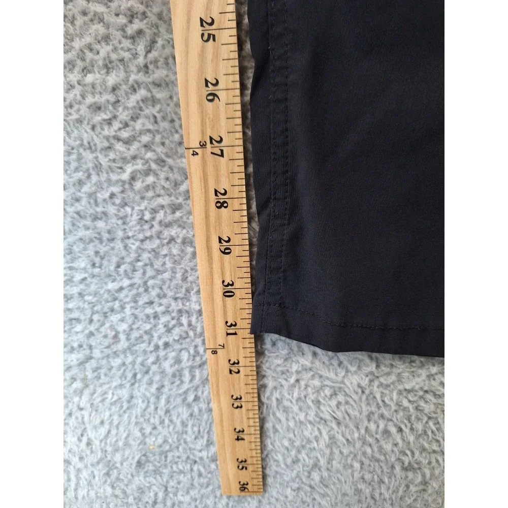 Spyder Pants Mens 34x32 Black‎ 5-Pockets Stretch Flat Front Straight Leg Casual